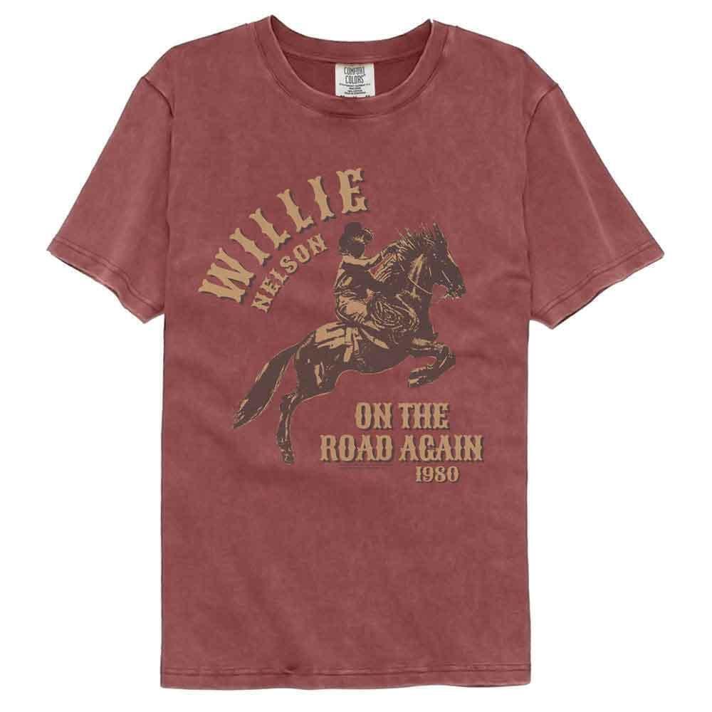 Willie Nelson On The Road Again Brick T Shirt